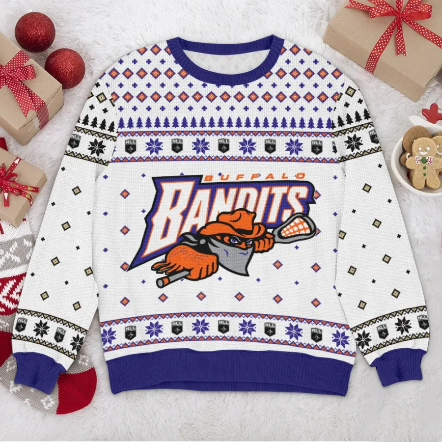 Special Release Buffalo Bandits NLL Ugly Sweater All Over Prints Christmas Season QTNLL190924A2