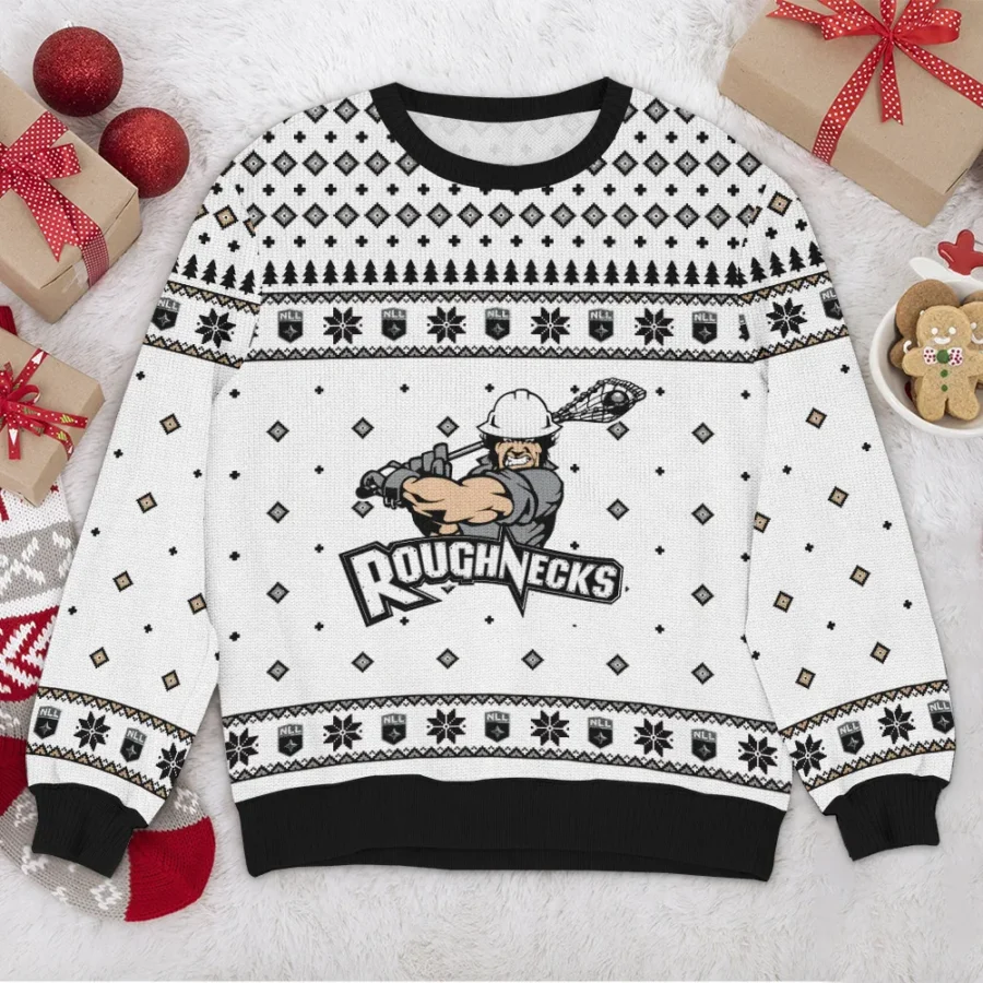 Special Release Calgary Roughnecks NLL Ugly Sweater All Over Prints Christmas Season QTNLL190924A3