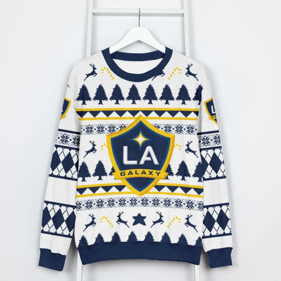 Special Release LA Galaxy MLS Ugly Sweater All Over Prints Christmas Season HOMLS200924A1