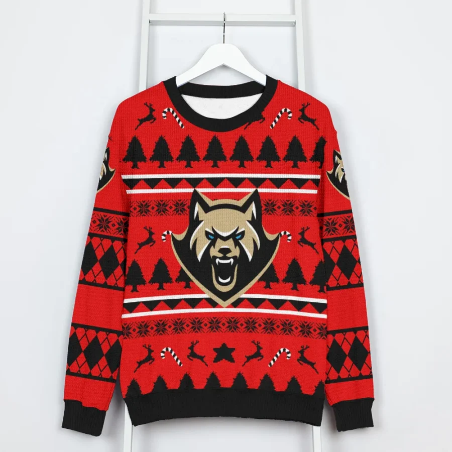 Special Release Albany FireWolves NLL Ugly Sweater All Over Prints Christmas Season HONLL200924A1