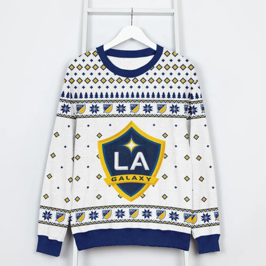 Special Release LA Galaxy MLS Ugly Sweater All Over Prints Christmas Season QTMLS190924A1