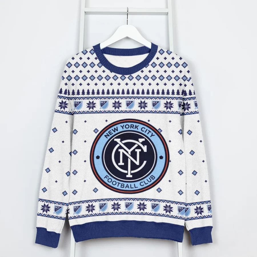 Special Release New York City MLS Ugly Sweater All Over Prints Christmas Season QTMLS190924A10