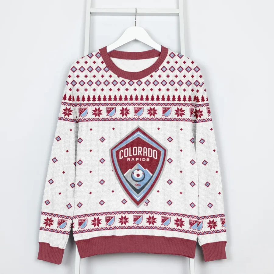 Special Release Colorado Rapids MLS Ugly Sweater All Over Prints Christmas Season QTMLS190924A4