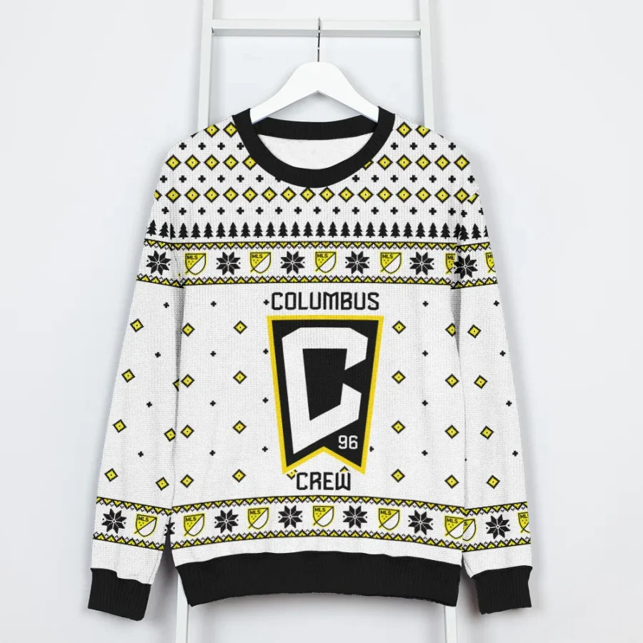 Special Release Columbus Crew MLS Ugly Sweater All Over Prints Christmas Season QTMLS190924A8