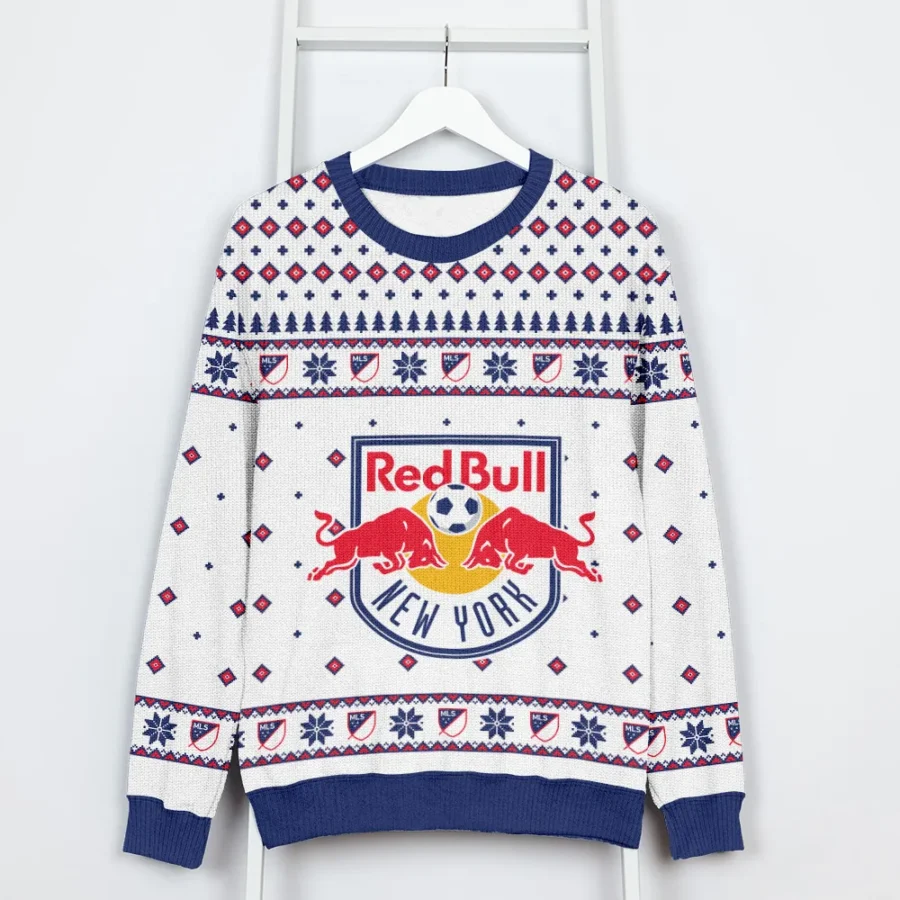 Special Release New York Red Bulls MLS Ugly Sweater All Over Prints Christmas Season QTMLS190924A9