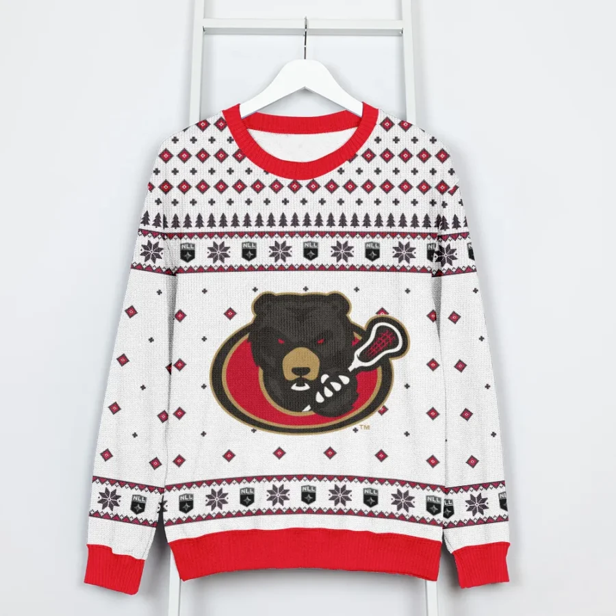 Special Release Ottawa Black Bears NLL Ugly Sweater All Over Prints Christmas Season QTNLL190924A8