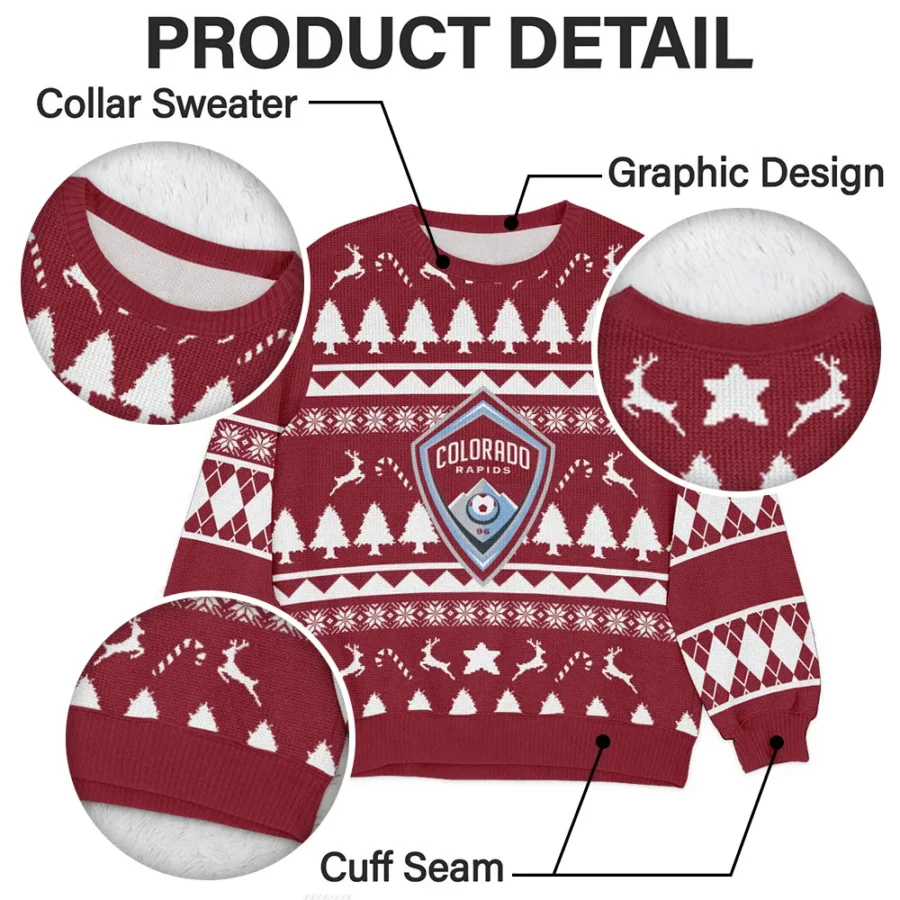 Special Release Colorado Rapids MLS Ugly Sweater All Over Prints Christmas Season HOMLS200924A4