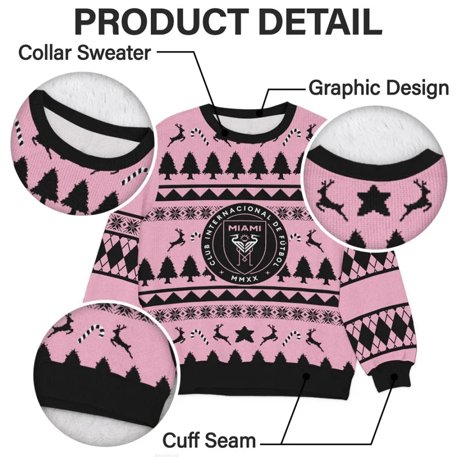 Special Release Inter Miami CF MLS Ugly Sweater All Over Prints Christmas Season HOMLS200924A6