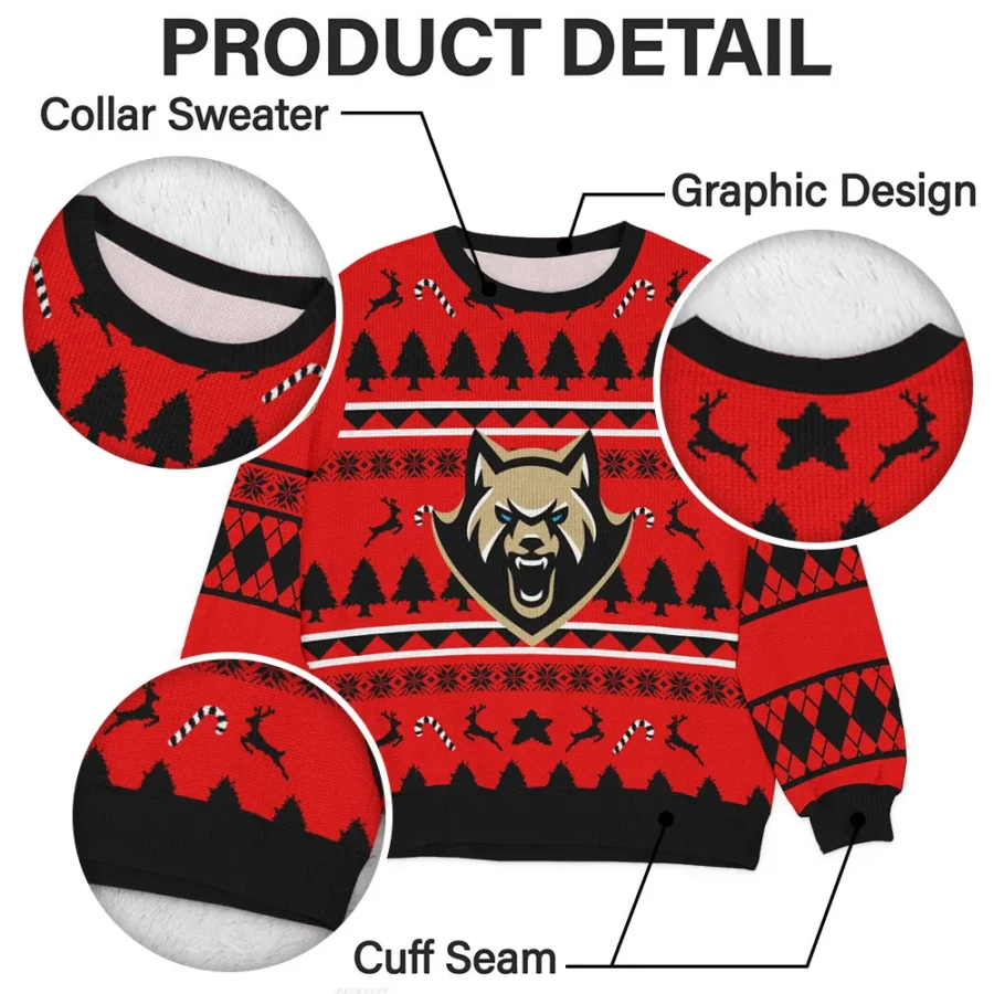 Special Release Albany FireWolves NLL Ugly Sweater All Over Prints Christmas Season HONLL200924A1