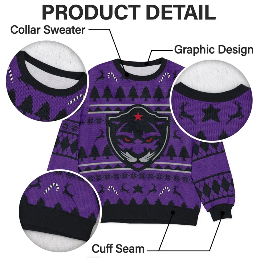 Special Release Panther City Lacrosse NLL Ugly Sweater All Over Prints Christmas Season HONLL200924A10