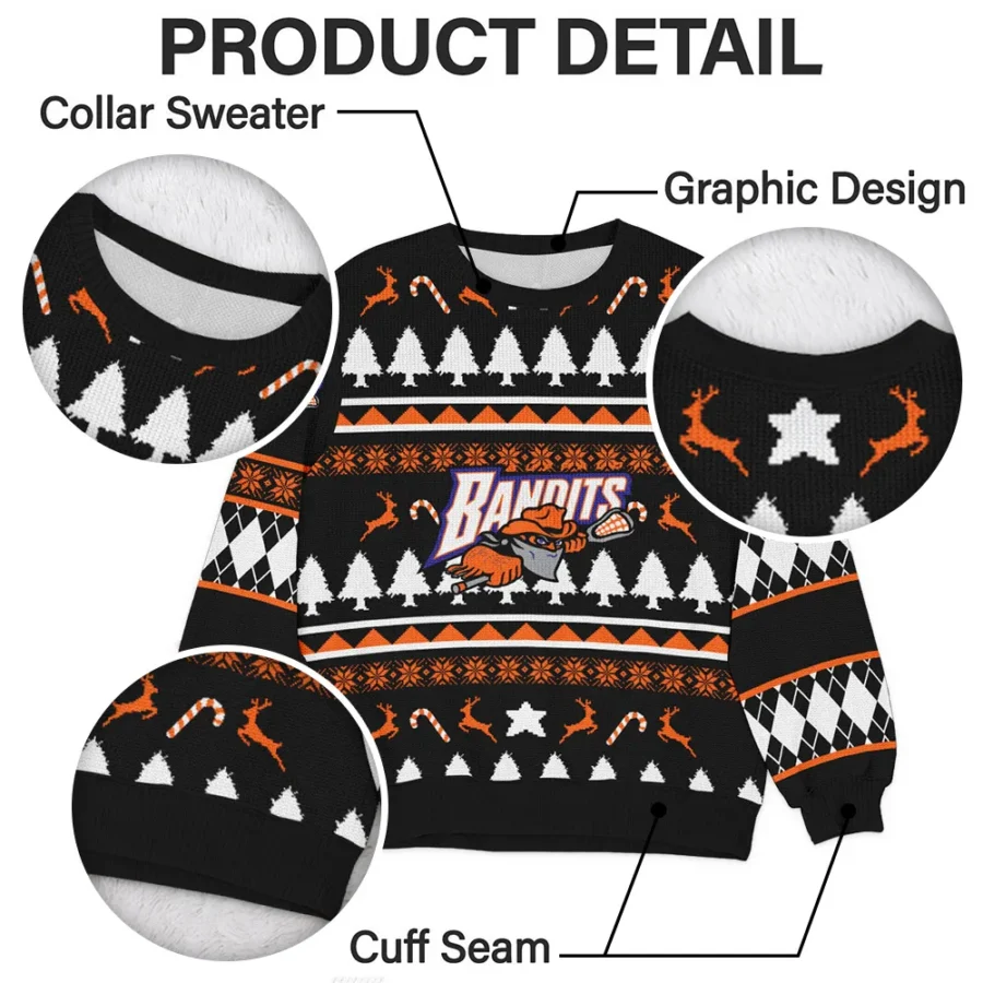 Special Release Albany FireWolves NLL Ugly Sweater All Over Prints Christmas Season HONLL200924A2