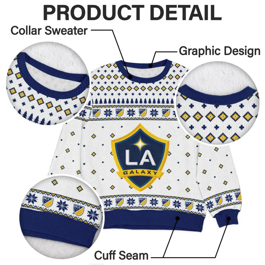 Special Release LA Galaxy MLS Ugly Sweater All Over Prints Christmas Season QTMLS190924A1