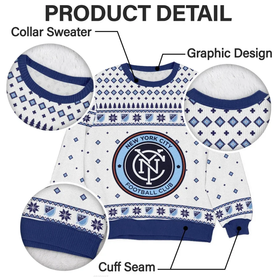 Special Release New York City MLS Ugly Sweater All Over Prints Christmas Season QTMLS190924A10