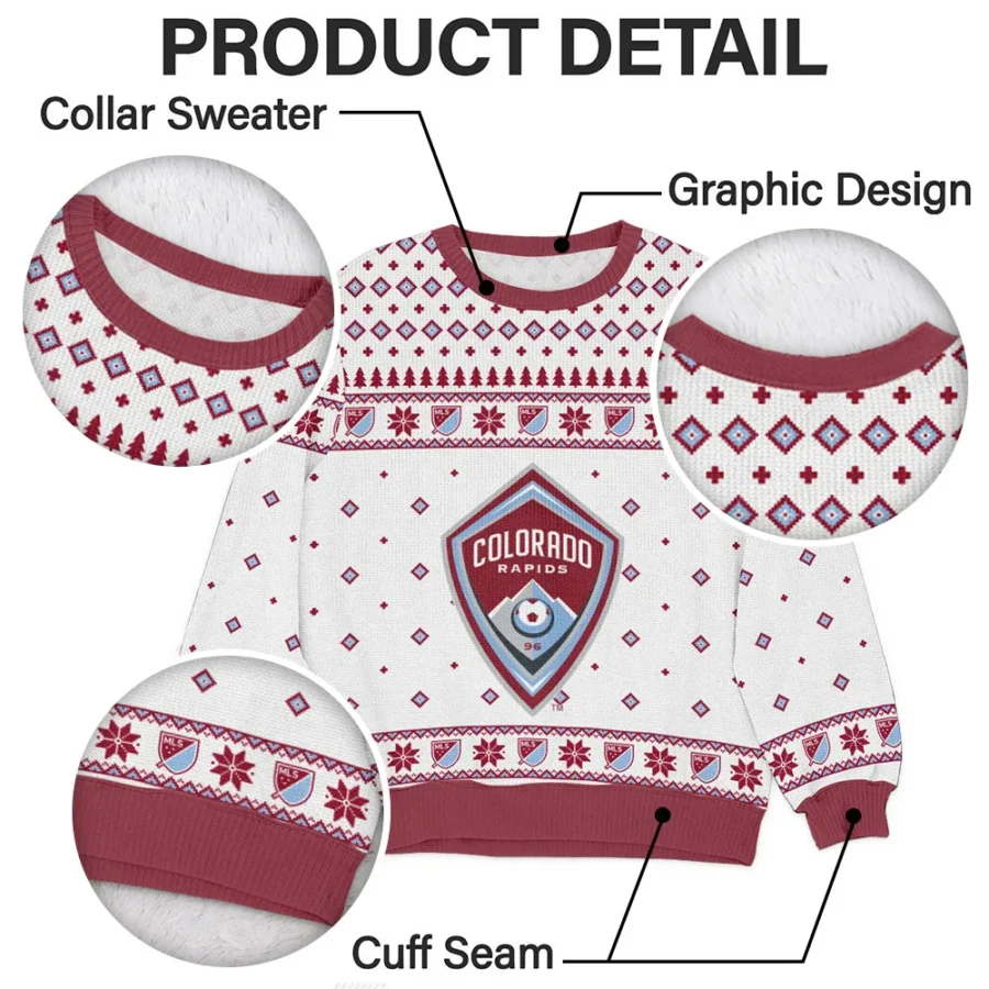 Special Release Colorado Rapids MLS Ugly Sweater All Over Prints Christmas Season QTMLS190924A4