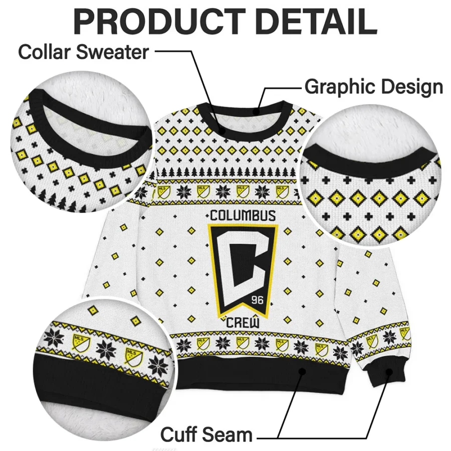 Special Release Columbus Crew MLS Ugly Sweater All Over Prints Christmas Season QTMLS190924A8