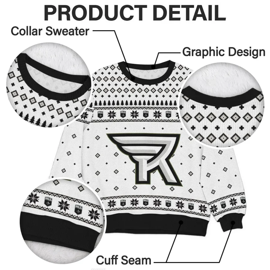 Special Release Rochester Knighthawks NLL Ugly Sweater All Over Prints Christmas Season QTNLL190924A11