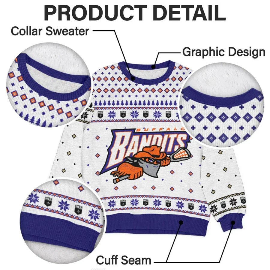 Special Release Buffalo Bandits NLL Ugly Sweater All Over Prints Christmas Season QTNLL190924A2