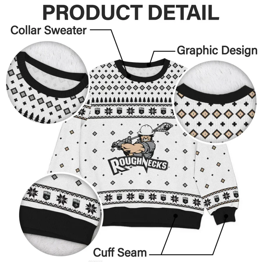 Special Release Calgary Roughnecks NLL Ugly Sweater All Over Prints Christmas Season QTNLL190924A3