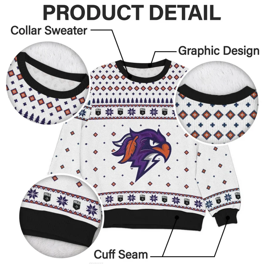 Special Release Halifax Thunderbirds NLL Ugly Sweater All Over Prints Christmas Season QTNLL190924A6