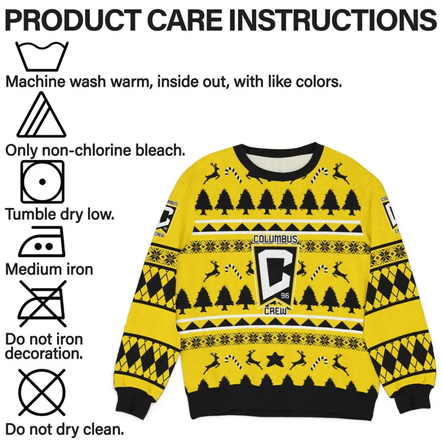 Special Release Columbus Crew MLS Ugly Sweater All Over Prints Christmas Season HOMLS200924A8