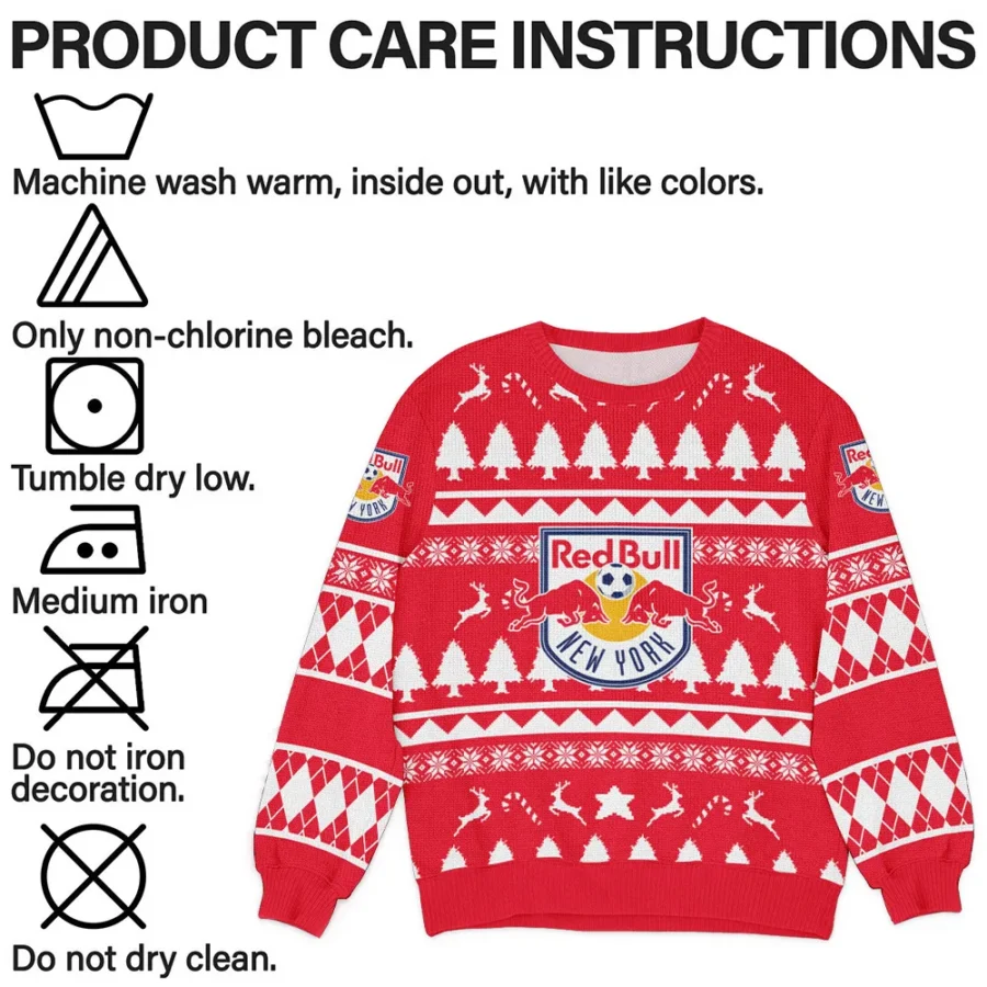 Special Release New York Red Bull MLS Ugly Sweater All Over Prints Christmas Season HOMLS200924A9