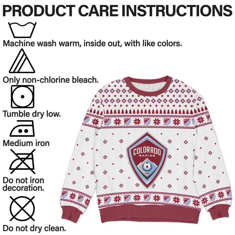 Special Release Colorado Rapids MLS Ugly Sweater All Over Prints Christmas Season QTMLS190924A4