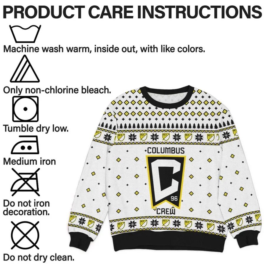 Special Release Columbus Crew MLS Ugly Sweater All Over Prints Christmas Season QTMLS190924A8