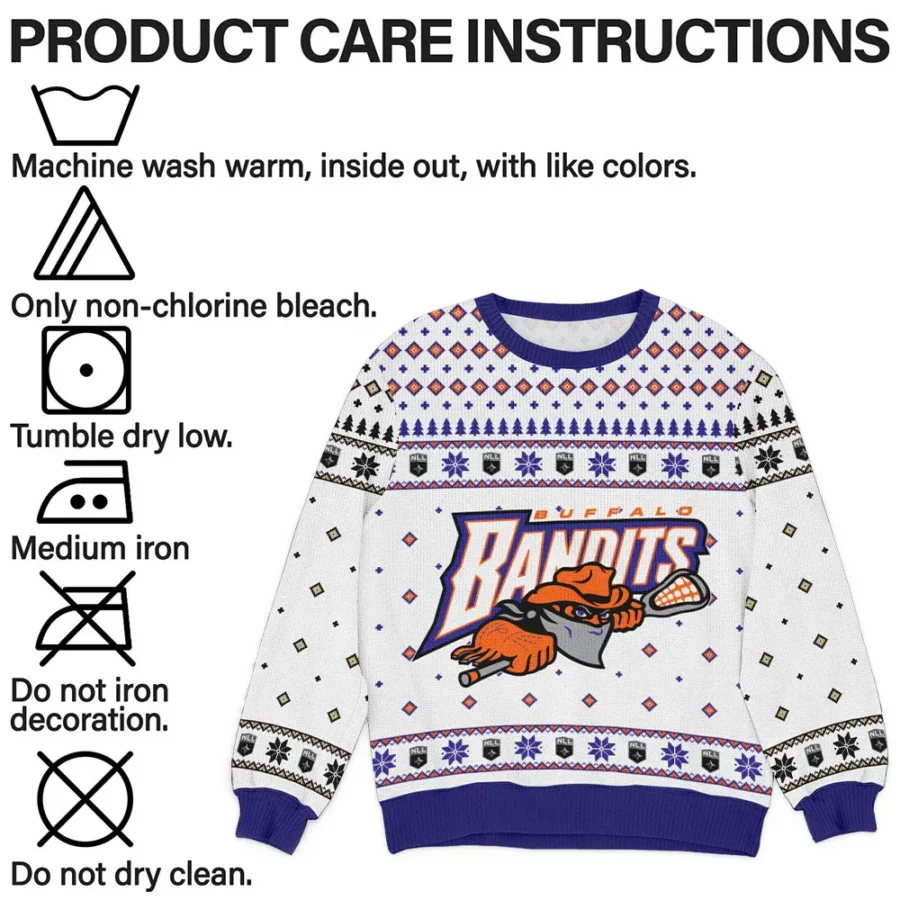 Special Release Buffalo Bandits NLL Ugly Sweater All Over Prints Christmas Season QTNLL190924A2