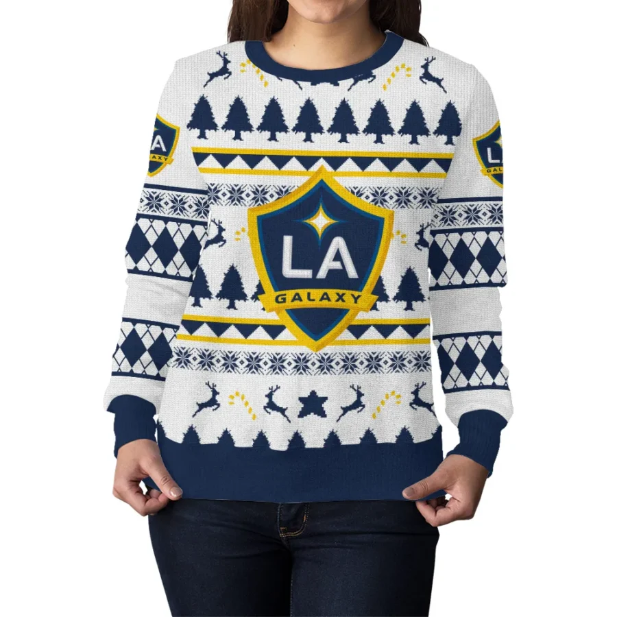 Special Release LA Galaxy MLS Ugly Sweater All Over Prints Christmas Season HOMLS200924A1