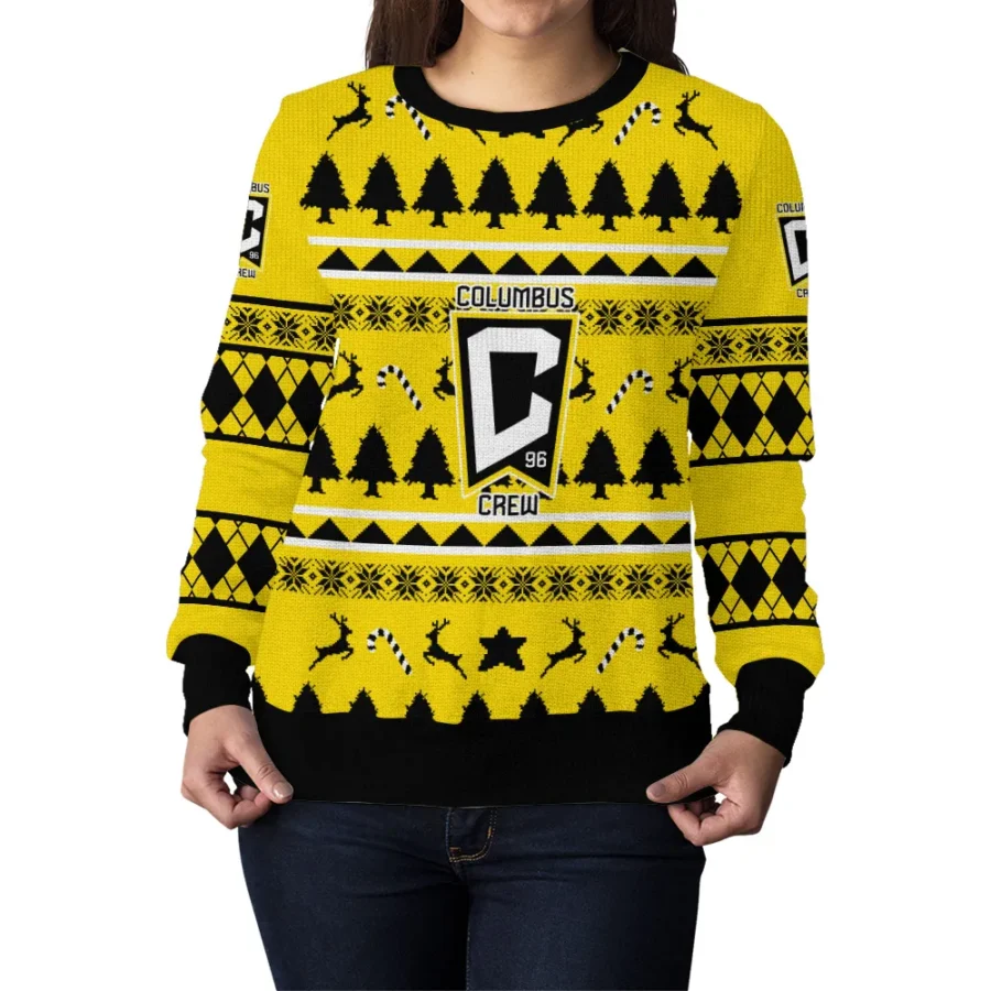 Special Release Columbus Crew MLS Ugly Sweater All Over Prints Christmas Season HOMLS200924A8