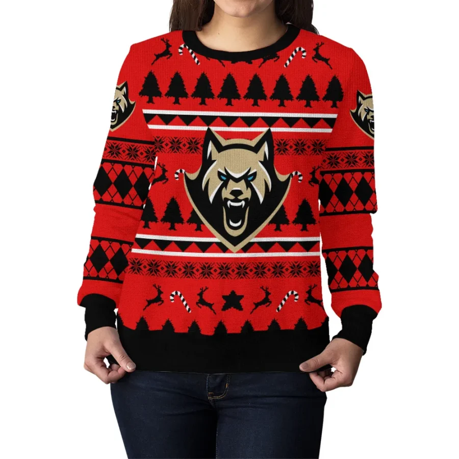 Special Release Albany FireWolves NLL Ugly Sweater All Over Prints Christmas Season HONLL200924A1