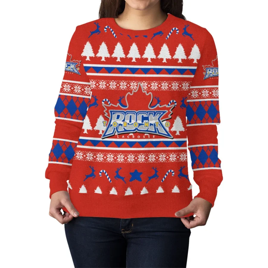 Special Release Toronto Rock NLL Ugly Sweater All Over Prints Christmas Season HONLL200924A15