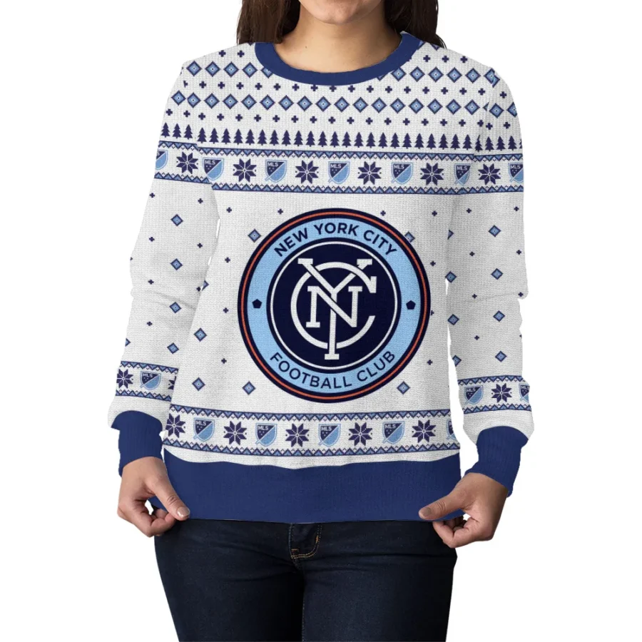 Special Release New York City MLS Ugly Sweater All Over Prints Christmas Season QTMLS190924A10