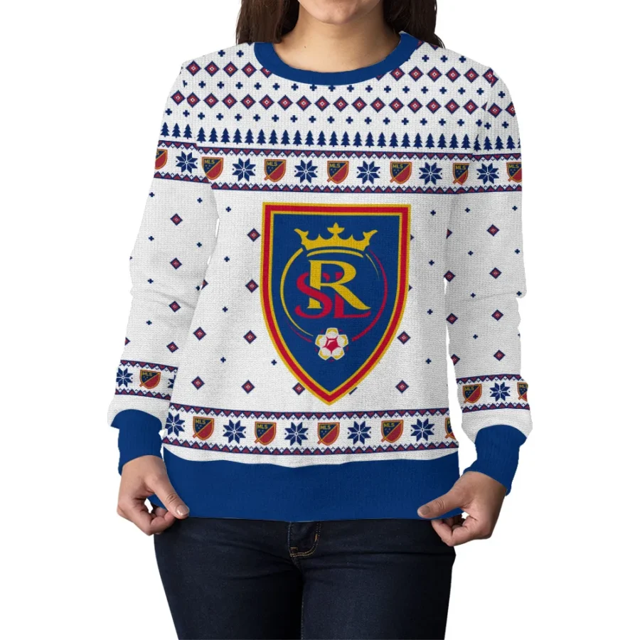 Special Release Real Salt Lake MLS Ugly Sweater All Over Prints Christmas Season QTMLS190924A3