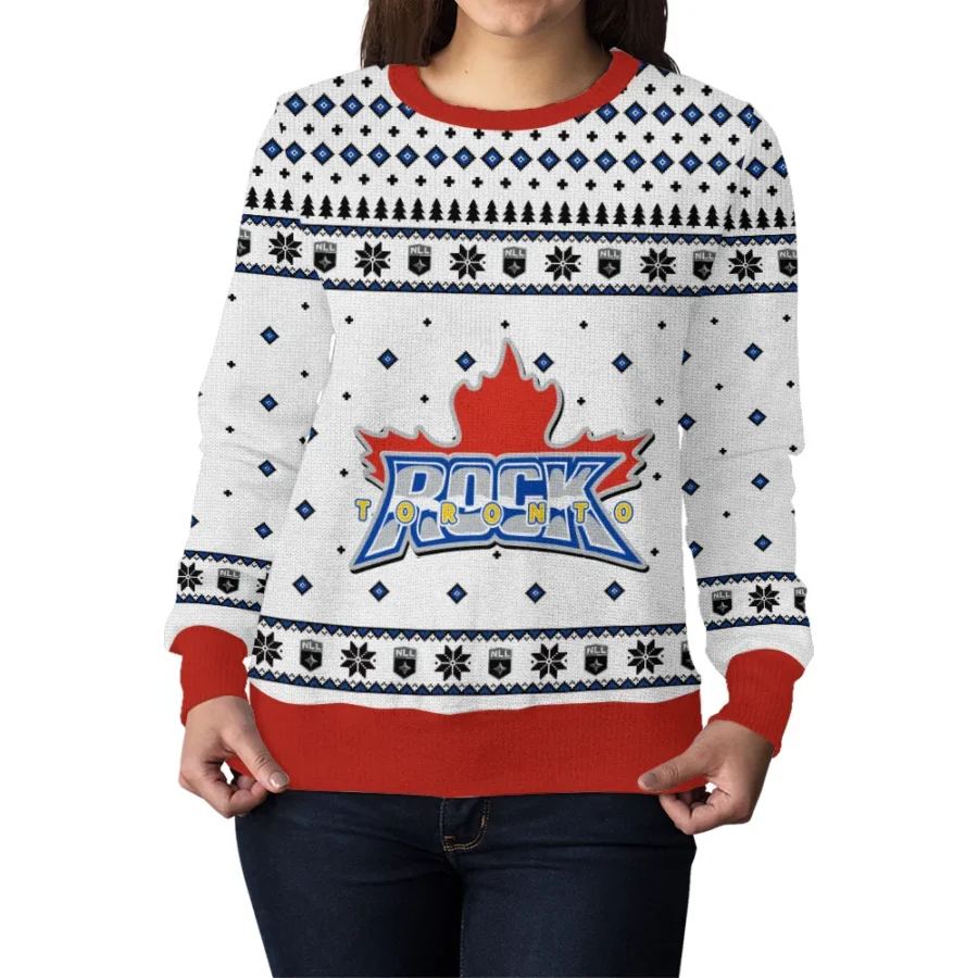 Special Release Toronto Rock NLL Ugly Sweater All Over Prints Christmas Season QTNLL190924A14