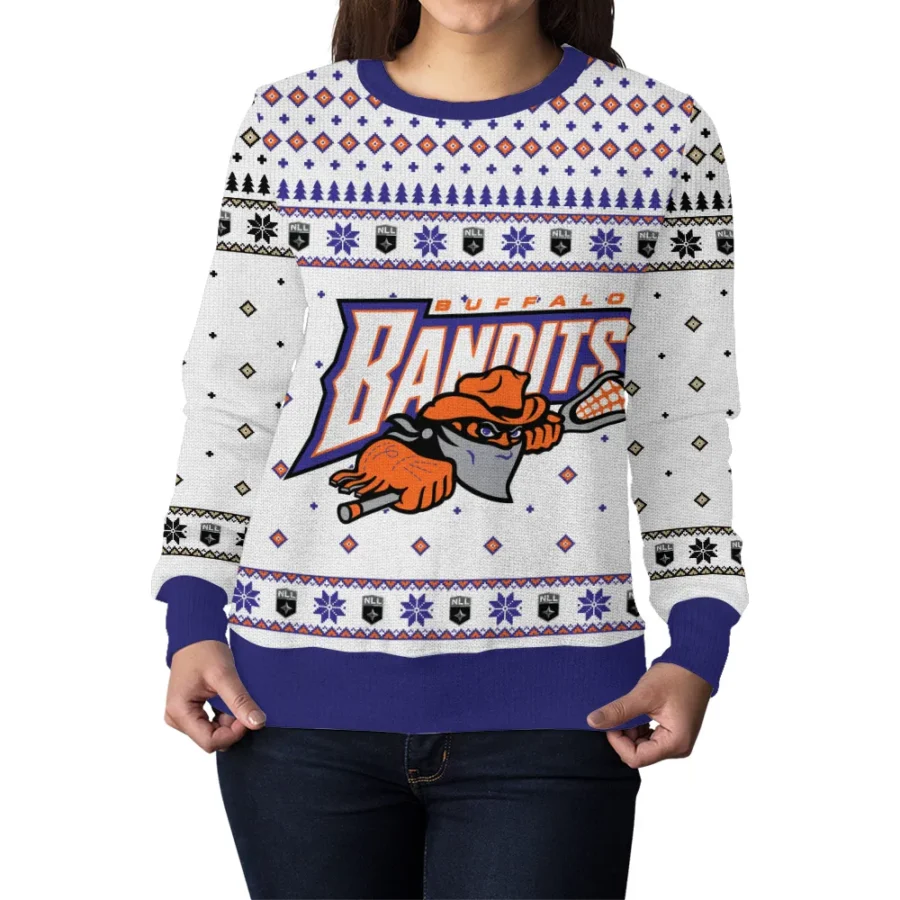 Special Release Buffalo Bandits NLL Ugly Sweater All Over Prints Christmas Season QTNLL190924A2