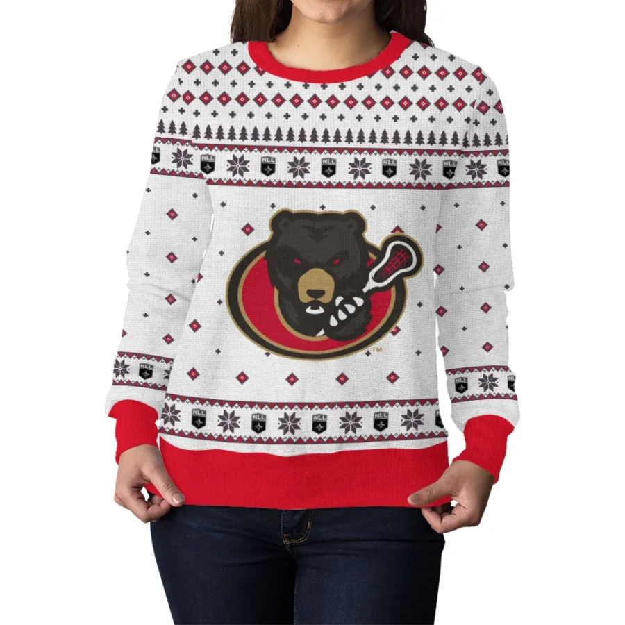 Special Release Ottawa Black Bears NLL Ugly Sweater All Over Prints Christmas Season QTNLL190924A8