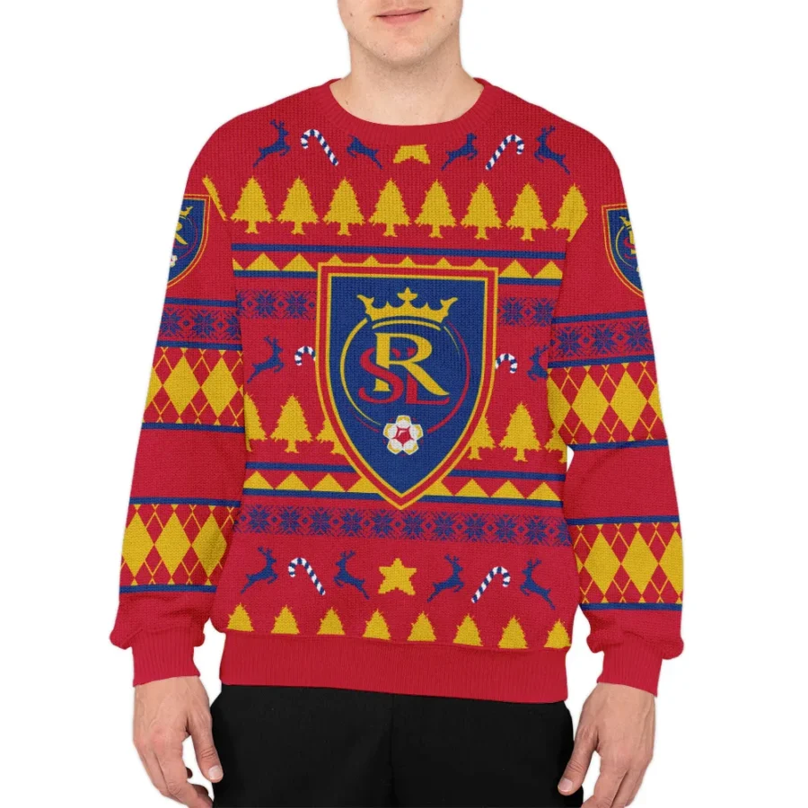 Special Release Real Salt Lake MLS Ugly Sweater All Over Prints Christmas Season HOMLS200924A3