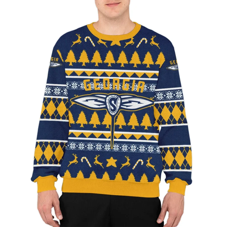 Special Release Georgia Swarm 2 NLL Ugly Sweater All Over Prints Christmas Season HONLL200924A6