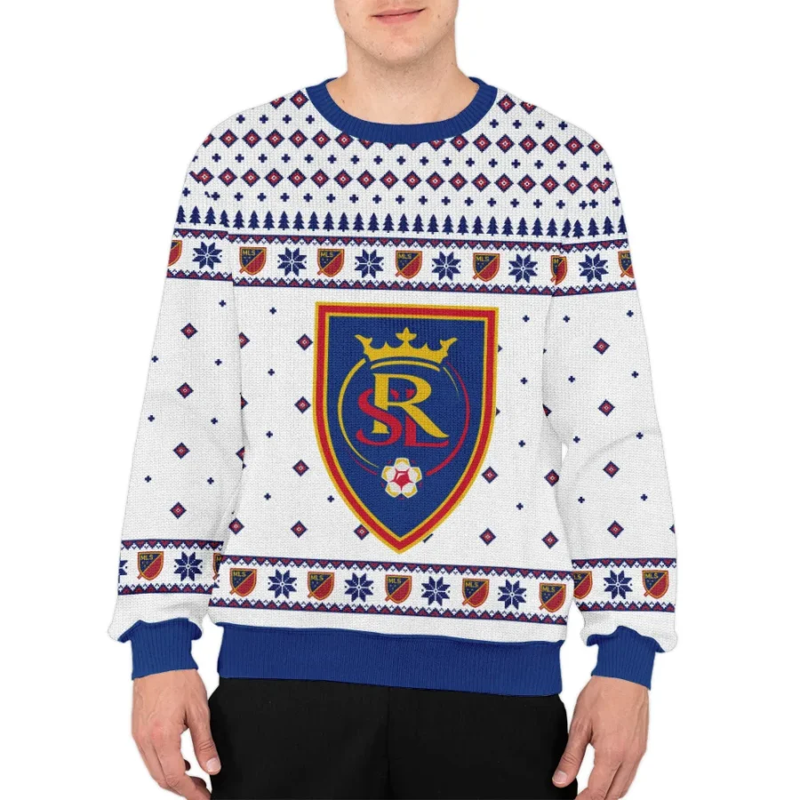 Special Release Real Salt Lake MLS Ugly Sweater All Over Prints Christmas Season QTMLS190924A3