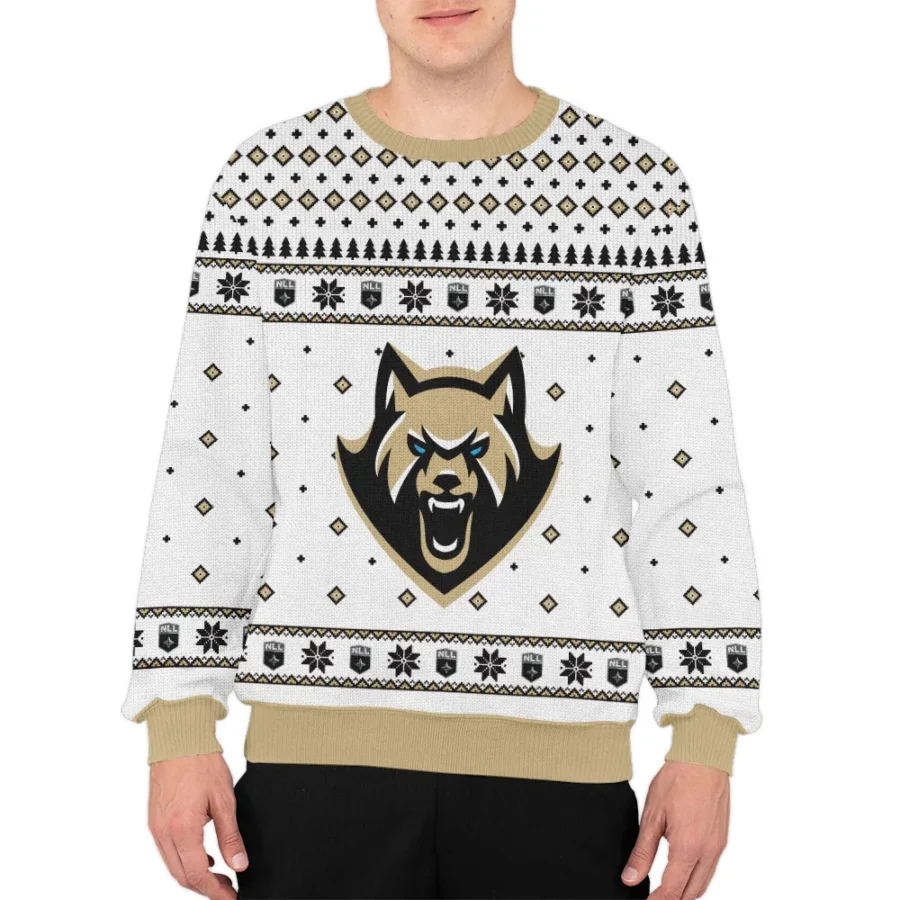 Special Release Albany FireWolves NLL Ugly Sweater All Over Prints Christmas Season QTNLL190924A1