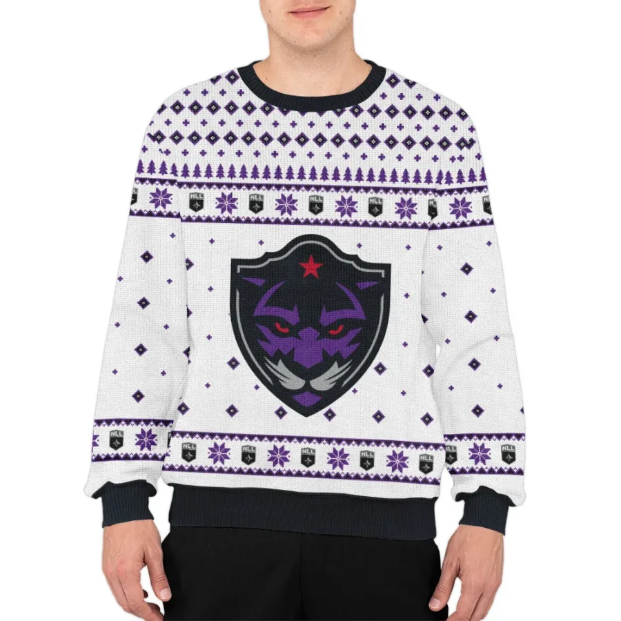 Special Release Panther City Lacrosse NLL Ugly Sweater All Over Prints Christmas Season QTNLL190924A9