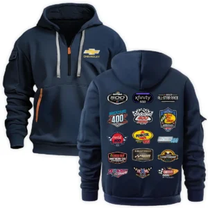 Chevrolet Collection Release Nascar Cup Series Tactical Quarter Zip Hoodie BLNCS12924B2