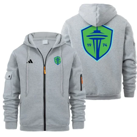 Special Release Adidas Seattle Sounders MLS Full Zipper Hoodie HOMLS200924FZ02SEA