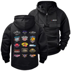 Collection Release Nascar Cup Series Fashion Hoodie Half Zipper BLNCS12924A1