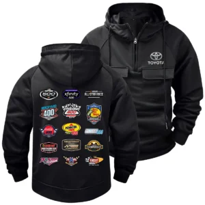 Toyota Collection Release Nascar Cup Series Fashion Hoodie Half Zipper BLNCS12924D1