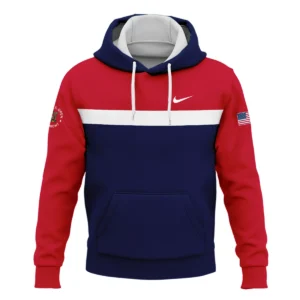 Zipper Hoodie Shirt Nike 125th US Open Oakmont Blue Red White Background HOUSG180924A02NKZHD