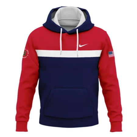 Hoodie Shirt Nike 125th US Open Oakmont Blue Red White Background HOUSG180924A02NKHD