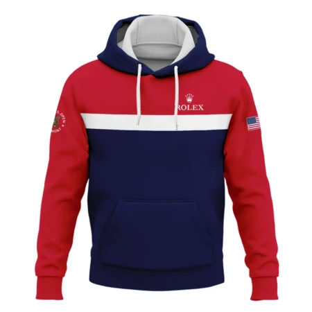 Hoodie Shirt Rolex 125th US Open Oakmont Blue Red White Background HOUSG180924A02ROXHD