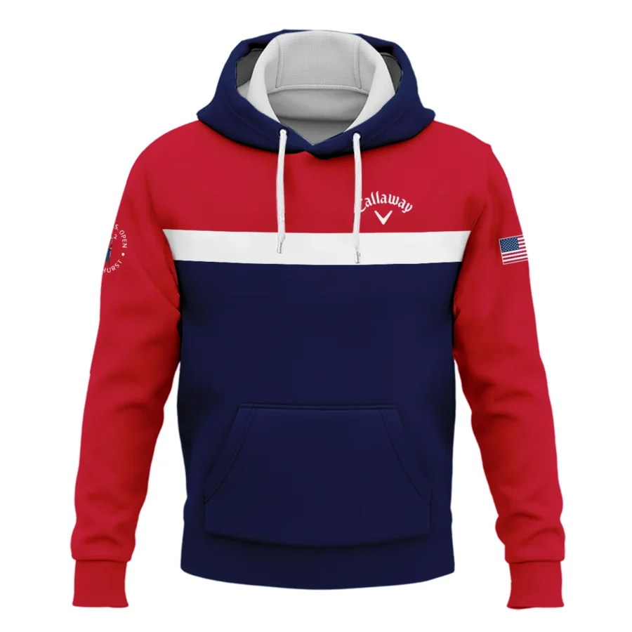 Hoodie Shirt Callaway 124th U.S. Open Pinehurst Blue Red White Background HOUSO180924A01CLWHD